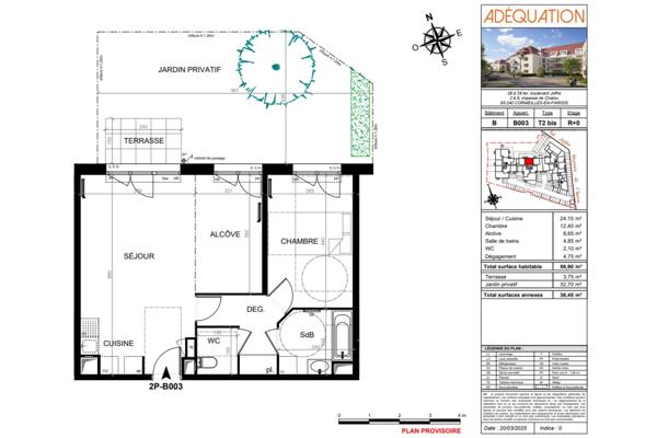 Appartement T2 - 57 m² - Cormeilles-en-Parisis (95240)