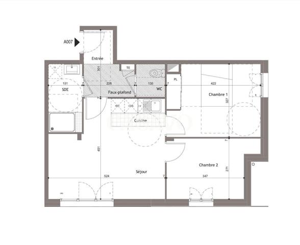 Vente Appartement 3 pièces de 65m² - 94510 La Queue-en-Brie