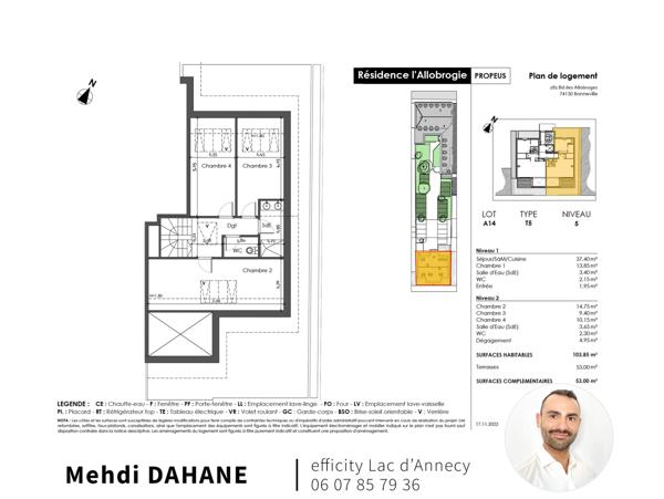 Appartement 5 pièces - 104 m² Bien prestige