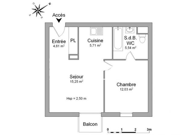 Location Appartement 2 pièces 43.14 m² - 20 BOULEVARD ANDRE SIEGFRIED Mont-saint-aignan 76130
