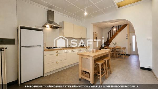 Hypercentre : maison, jardin, garage, double accès