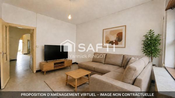 Hypercentre : maison, jardin, garage, double accès