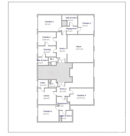 Appartement F7 Et + à vendre  8 pièces - 163 m2 PARIS - 75014