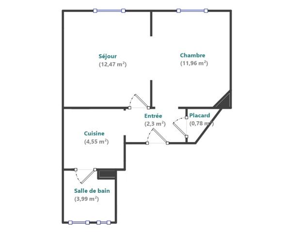 Appartement à vendre 2 pièces 36 m² Levallois-Perret