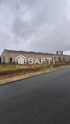 Batiment industriel non fini implanté en zone industrielle dynamique.