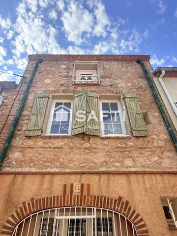 VILLELONGUE DE LA SALANQUE, BELLE MAISON DE VILLAGE, T3 AVEC PETIT PATIO