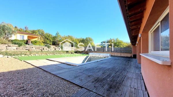 Conviviale villa avec vue, piscine & dépendance T2