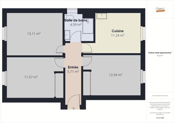 BEL APPARTEMENT 3 PIÈCES PLEINE VUE MER !