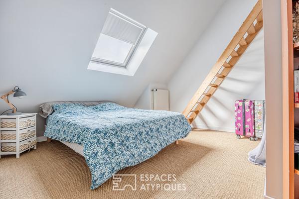 Maison contemporaine avec grande piscine, jardin et beaux volumes à 15 minutes d’Amiens