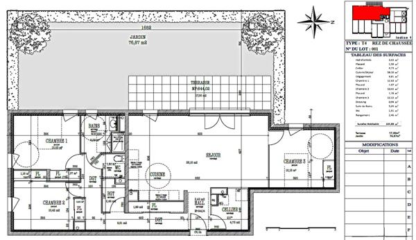 BOURG ARGENTAL 42220 Programme neuf de 9 logements du T2 au T4, 10 garages et 15 places de parkint