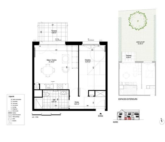 Appartement à vendre 2 pièces 47 m² Amiens