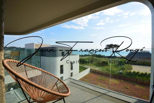 Granville, à 300 mètres de la plage d'Hacqueville, appartement T2 de 2022 avec superbe vue !!!