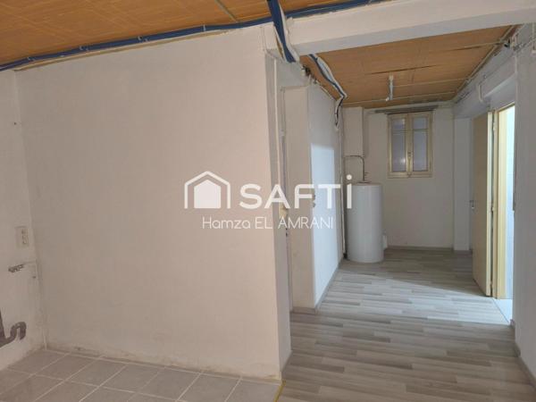 Grande maison individuelle sur joli terrain plat clos et arboré