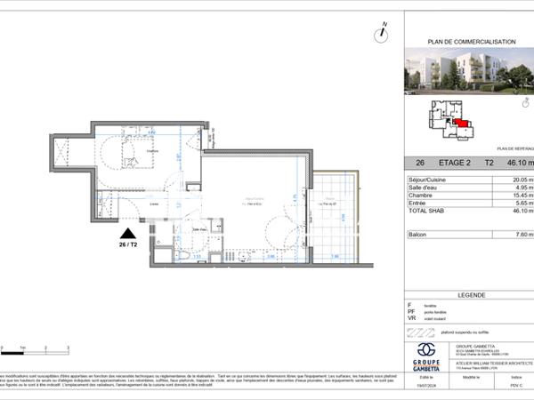 Location Appartement 2 pièces 46.1 m² - Echirolles 38130