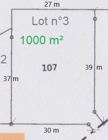 TERRAIN A VENDRE 1000 M² EN ÉCO-LOTISSEMENT !!
