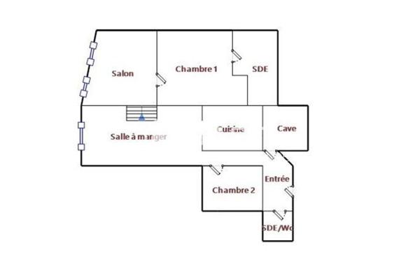 Appartement 70m2, beau potentiel, lumineux, cave