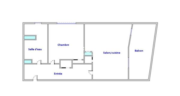 À vendre Appartement 2 pièces 48.23 m² - Mérignac 33700