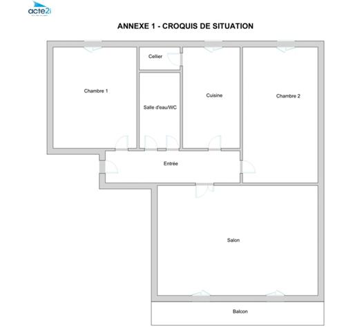 Appartement à vendre 3 pièces SAINT MARTIN LE VINOUX (38)