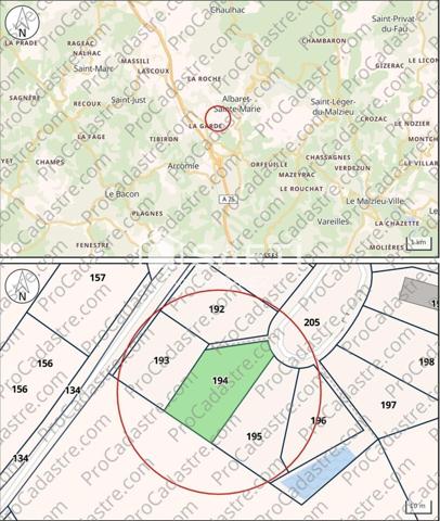Terrain à bâtir Albaret-Sainte-Marie (48200)
