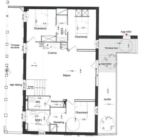 Appartement T4 à vendre  4 pièces - 101,63 m 2   ARCACHON  - 33