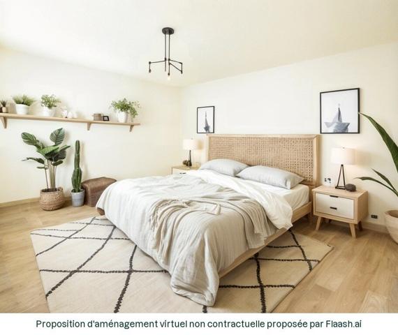 Villa de plain-pied avec garage et jardin