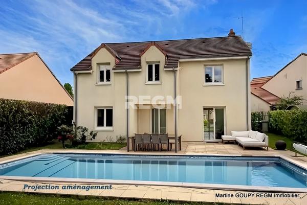 Saint-Cyr-en-Val (45590) Saint-Cyr-en-Val (45590) - Maison 154 m² carrez (158m²/sol) – 4 Chbrs – Piscine – T 709 m²