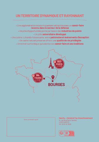 Appartement STUDIO Bourges 1 piece - 29.37 m2 avec balcon.