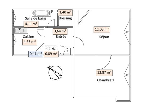 Appartement
         2 pièces
        - 40 m² Exclusivité 300 000 € *