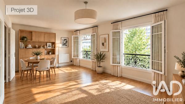 Appartement à vendre 3 pièces 63 m² Paris 15