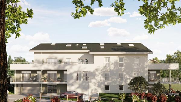 Appartement neuf T2 à vendre à Divonne-les-Bains – Balcon – Ascenseur – Vue dégagée