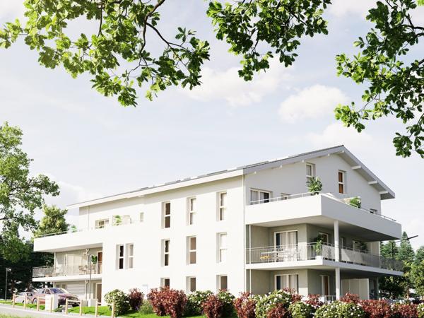 Appartement neuf T2 à vendre à Divonne-les-Bains – Balcon – Ascenseur – Vue dégagée