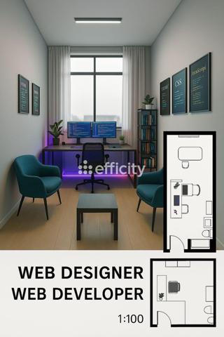 Bureau 1 pièce - 28 m²