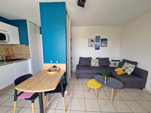 T1 meublé 26.72 m² avec terrasse + Parking
