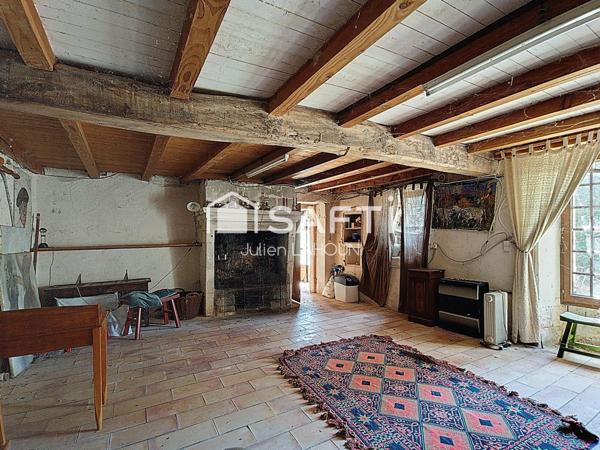 Maison en pierre à restaurer avec son terrain