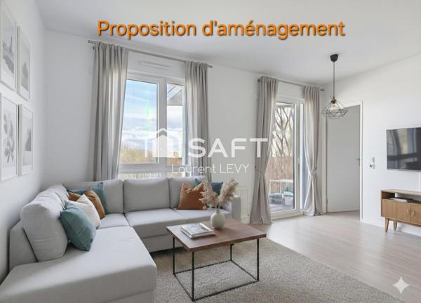 Beau 2 pièces de 2021, 46 m2, terrasse, parking