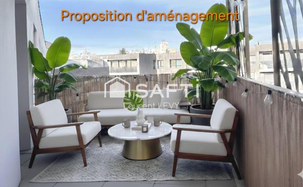 Beau 2 pièces de 2021, 46 m2, terrasse, parking