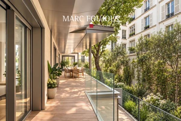 Paris VIII Faubourg Saint Honoré : appartement neuf de 125 m² avec sa terrasse