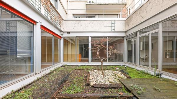 Bureaux à vendre Paris 14 - 390 m² en RDC et sous-sol avec patio privatif, excellente accessibilité