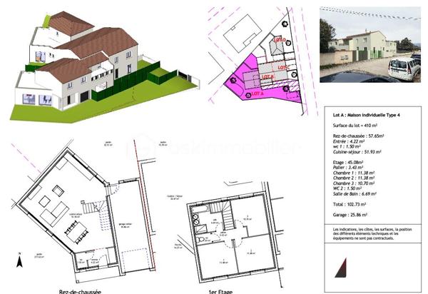 Lotissement de 410 m²