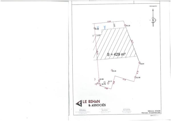 Terrain à bâtir de 429m² – QUIMPER SUD