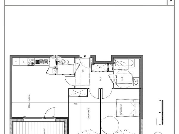 Location Appartement 3 pièces 58.57 m² - 121BIS/123 RUE D'ISLY Roubaix 59100