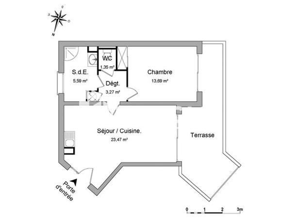 Location Appartement 2 pièces 47.4 m² - LE PLAZA Mandelieu La Napoule 06210