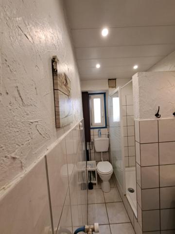 Appartement ancien 65.23 m² dans petite copropriété avec petit terrain commun.