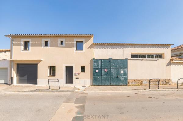 SAINT-CHAMAS – Hangar avec fort potentiel au cœur du village 100m² + 40m²