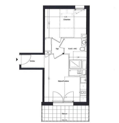 Appartement 2 pièces                                        - 44220 Couëron Réf : 12166