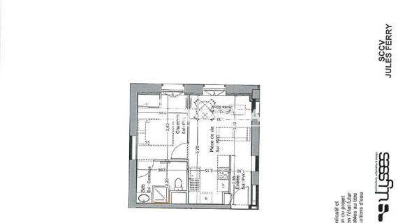 Location Appartement 2 pièces 32.11 m² - Louviers 27400