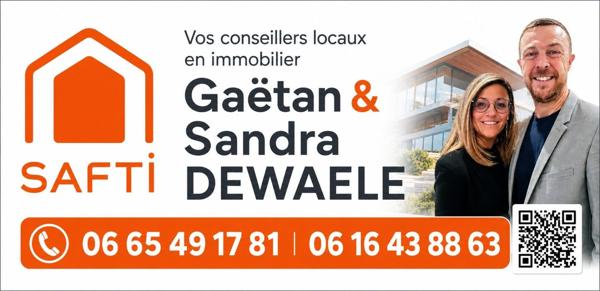 Maison  3 chambres avec garage et jardin