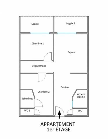 Appartement à vendre 3 pièces 56 m² Saint-Cyprien