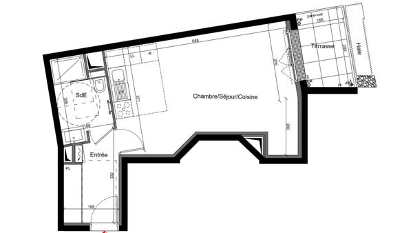 Studio à vendre 35 m² Clamart