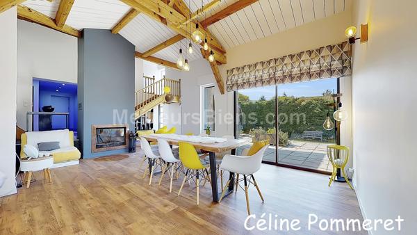 Montceaux Maison contemporaine.280m2.4 chambres.terrain de 1800m2.